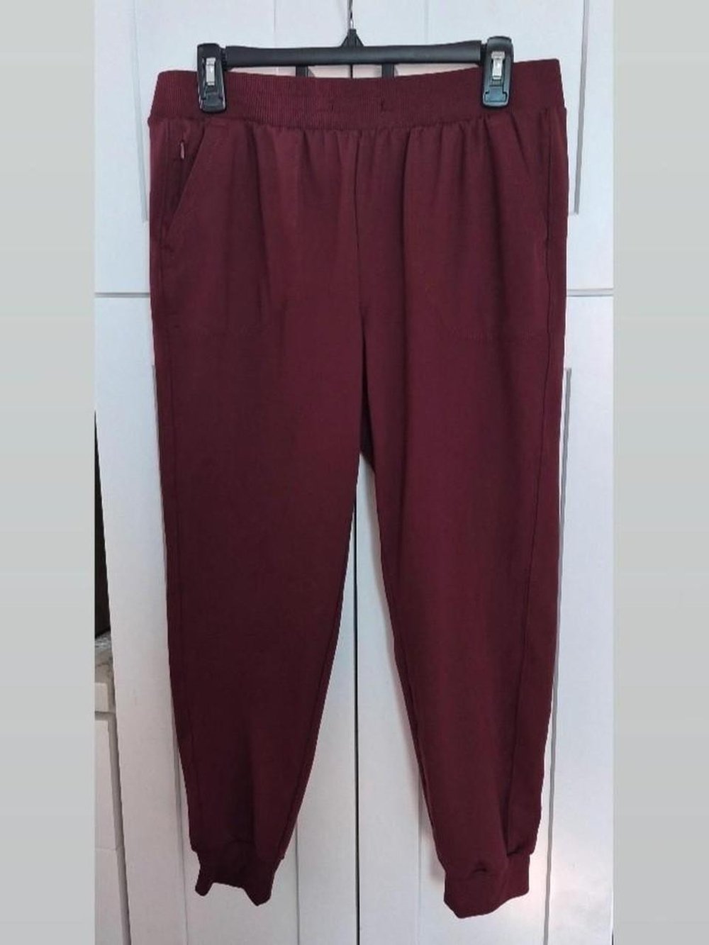 Rachel Zoe Burgundy Track Joggers
